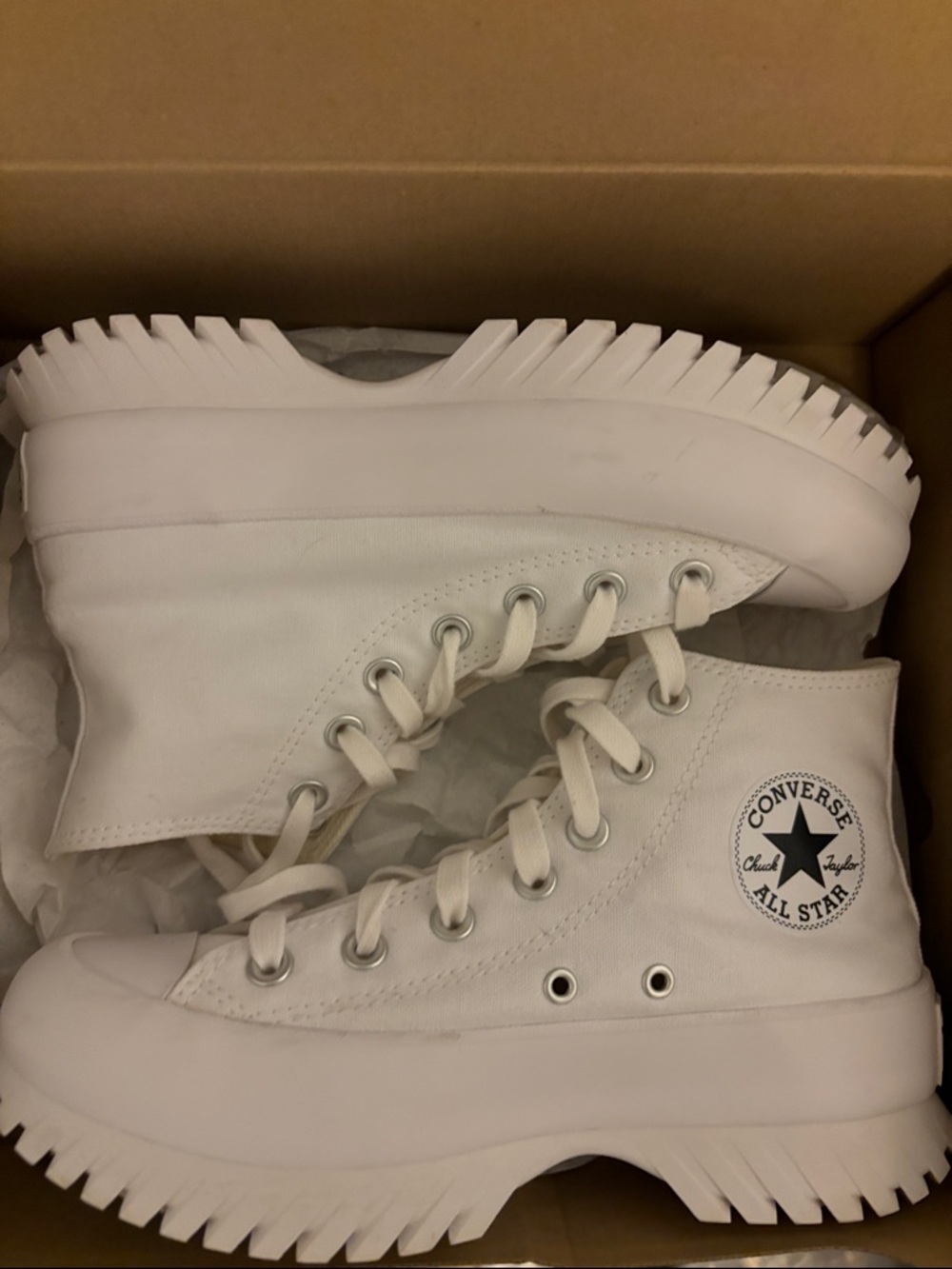 Converse White High Top Run Star Hike Sneakers